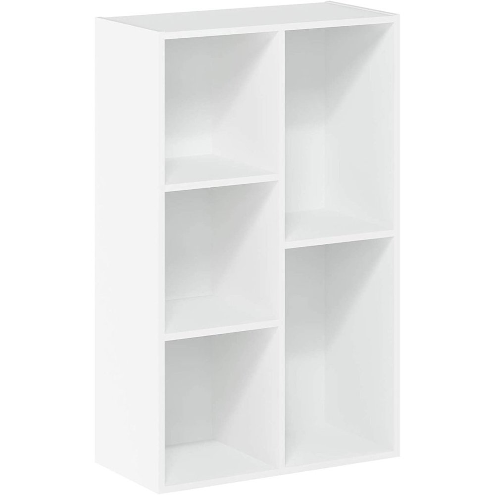 Furinno 5-Cube Open Shelf, White